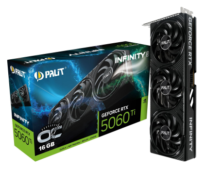 Karta graficzna Palit GeForce RTX 5060 Ti Infinity 3 OC 16GB GDDR7 DLSS4